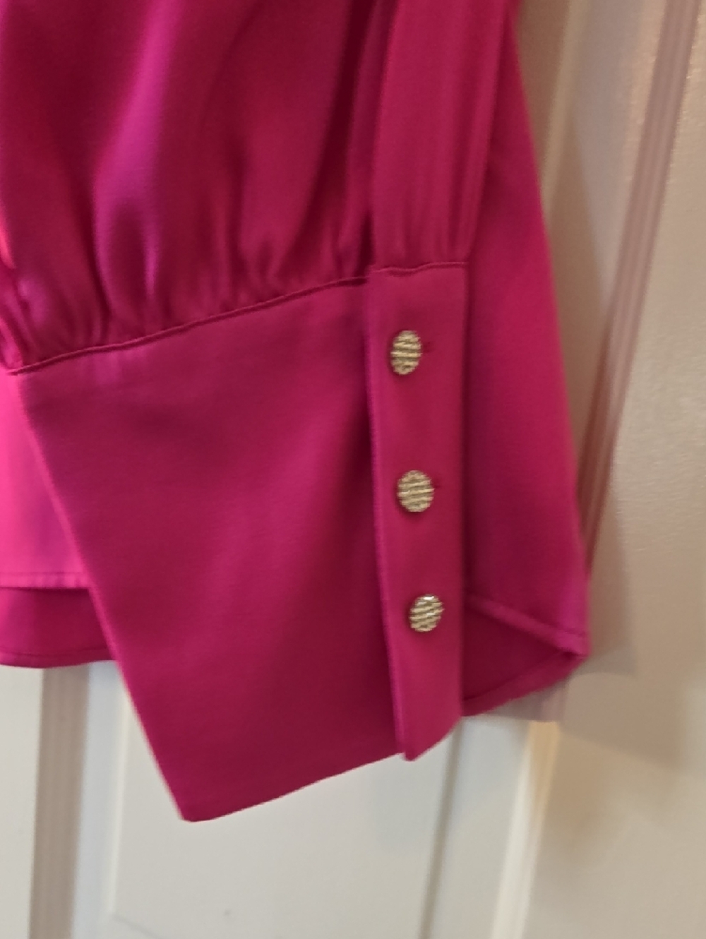 Halogen Fuchsia Button-Up Top - Picture 9 of 10